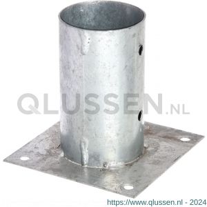 GAH Alberts opschroefbare voetplaat verzinkt diameter 81 mm 211653