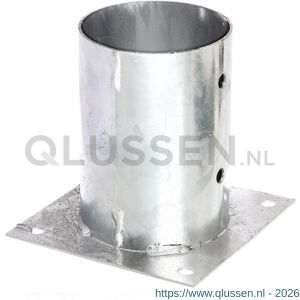 GAH Alberts opschroefbare voetplaat verzinkt diameter 101 mm 211707
