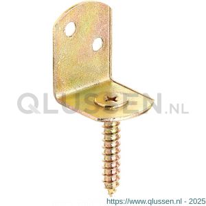 GAH Alberts vlechtschermsteun houder L-vorm geel verzinkt 83x32 mm set 24 stuks 212209