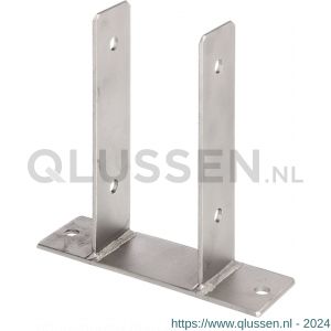 GAH Alberts U-paalhouder type 345 RVS 91x200 mm 212919