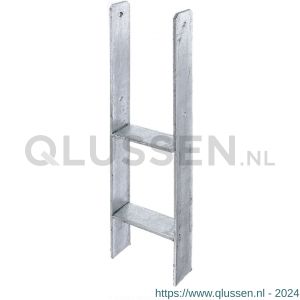 GAH Alberts H-paalhouders type 365 verzinkt 141x600x6 mm 213893