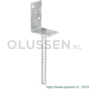 GAH Alberts L-paalhouder type 326 verzinkt 80 mm 213954