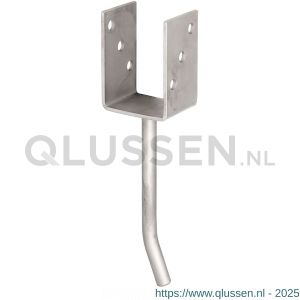 GAH Alberts U-paalhouder rib type 367 RVS 71x104 mm 214203