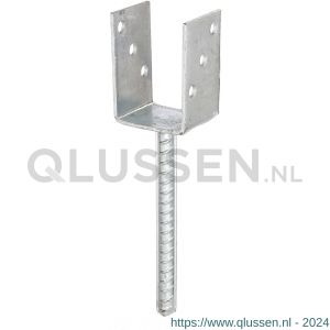 GAH Alberts U-paalhouder rib type 327 verzinkt 71x104 mm 214234