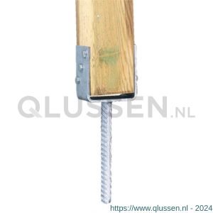 GAH Alberts U-paalhouder rib type 327 verzinkt 121x104 mm 214296