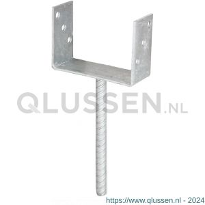 GAH Alberts U-paalhouder rib type 327 verzinkt 141x104 mm 214302