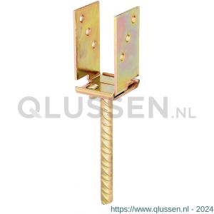 GAH Alberts U-paalhouder verstelbaar type 370 verzinkt 71-131 mm 214494