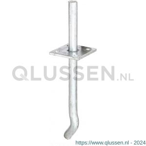 GAH Alberts I-paalhouder pen type 393 verzinkt 100 mm 215446