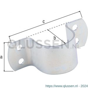 GAH Alberts buisklem staal geel verzinkt voor diameter 44,5 mm 216665