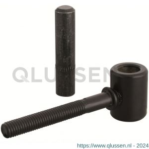 GAH Alberts inschroefduim zwart dompellak 16/74 mm M10x55 mm 307424