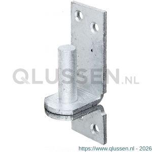 GAH Alberts plaatduim stift op plaat DI-haak geel verzinkt diameter 13x100x35 mm 311209