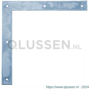 GAH Alberts deurhoek blauw verzinkt 200x200x30 mm 312565