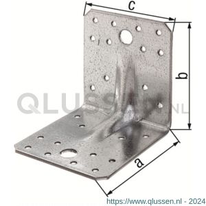 GAH Alberts hoekanker met ril sterk-rib 70x70x55 mm set 50 stuks 330354