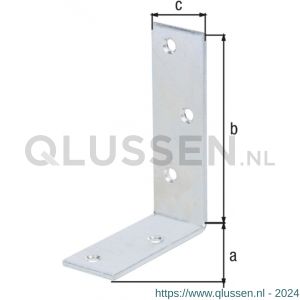 GAH Alberts balkhoek geel verzinkt 75x100x30 mm 332259