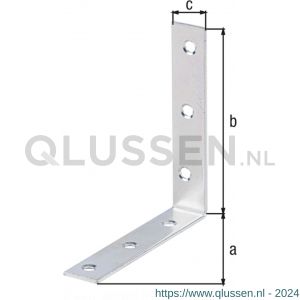 GAH Alberts stoelhoek winkelhaak geel verzinkt 100x100x19 mm set 20 stuks 332396