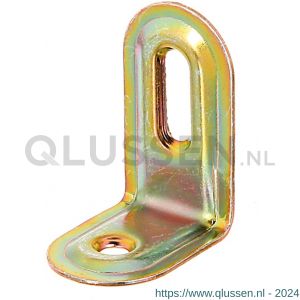 GAH Alberts stelhoek ingeperst langgat verzinkt 28x40x22 mm 332785