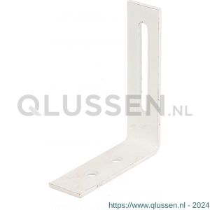 GAH Alberts stelhoek verstelbaar langgat wit 65x80x20 mm 332815