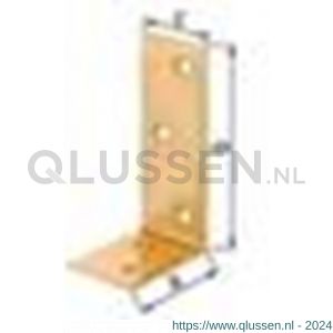 GAH Alberts balkhoek zink gefosfateerd bruin coating 75x100x30 mm 332266