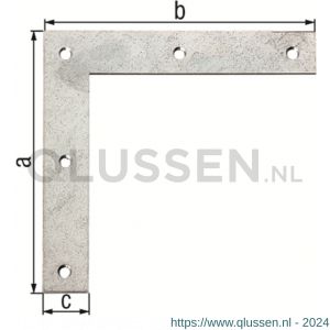 GAH Alberts raamhoek hoeklijn sendzimir verzinkt 120x120x20 mm 332853