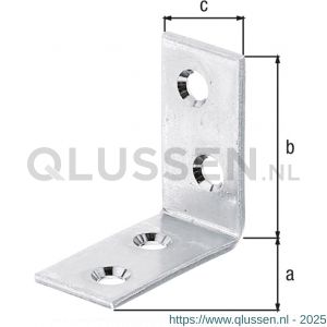 GAH Alberts stoelhoek winkelhaak geel verzinkt 40x40x20 mm CF 333034