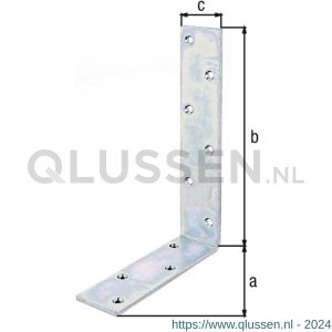 GAH Alberts balkhoek geel verzinkt 50x100x40 mm 333300