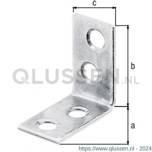 GAH Alberts stoelhoek winkelhaak geel verzinkt 25x25x14 mm set 12 stuks 336066