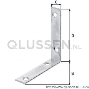 GAH Alberts stoelhoek winkelhaak geel verzinkt 75x75x16 mm 339388