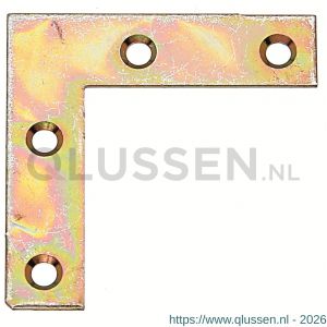 GAH Alberts meubelhoek geel verzinkt 40x40x10 mm set 12 stuks 336868