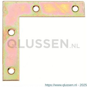 GAH Alberts meubelhoek geel verzinkt 50x50x10 mm set 12 stuks 336912