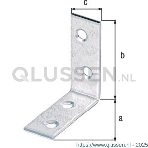 GAH Alberts stoelhoek winkelhaak geel verzinkt 60x60x16 mm 339227