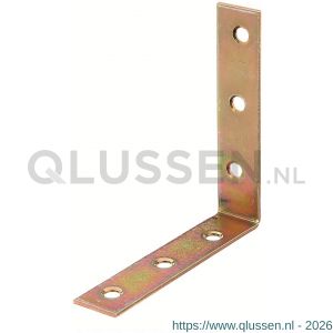 GAH Alberts stoelhoek winkelhaak geel verzinkt 90x90x19 mm 339234