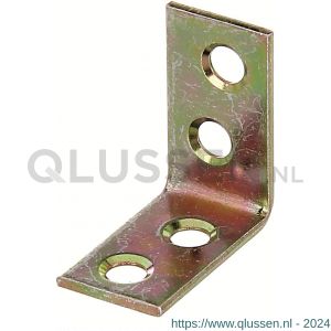 GAH Alberts stoelhoek winkelhaak geel verzinkt 25x25x14 mm set 50 stuks 339463