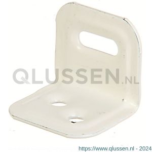 GAH Alberts stelhoek ingeperst langgat wit 25x25x30 mm 340131