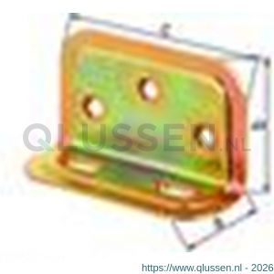 GAH Alberts versterkingshoek langgat wit 25x40x1,5 mm 340230