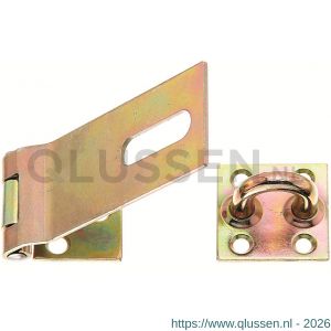 GAH Alberts kistoverval veiligheidssluiting geel verzinkt 93 mm 348366
