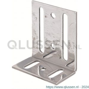 GAH Alberts stoelhoek verstelbaar langgat RVS 35x75x65 mm 361068