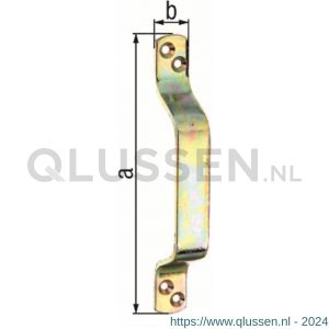 GAH Alberts deurgreep geel verzinkt 190x25 mm 417918