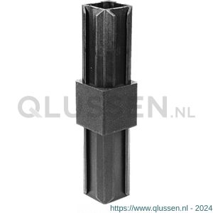 GAH Alberts XD-buisverbinder PVC zwart voor 20x20 mm 426354