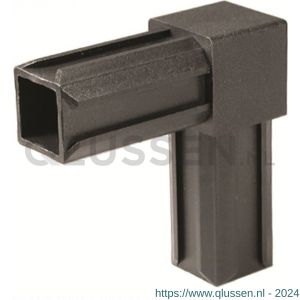 GAH Alberts XD-buisverbinder 90 graden 2-weg PVC zwart voor 30x30 mm 426446