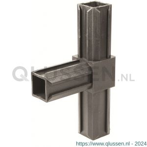 GAH Alberts XD-buisverbinder T-stuk PVC zwart voor 30x30 mm 426453