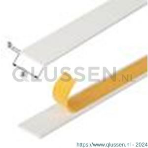 GAH Alberts platte stang zelfklevend PVC wit 20x2 mm 2,6 m 431594