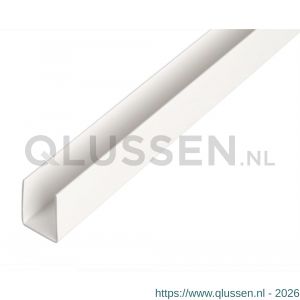 GAH Alberts U-profiel PVC wit 10x14x10x1 mm 2,6 m 432065