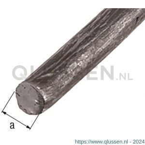 GAH Alberts ronde stang glad staal ruw gezogen 8 mm 1 m 433307