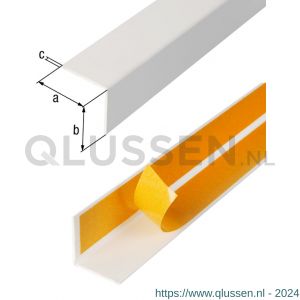 GAH Alberts hoekprofiel zelfklevend PVC wit 30x30x1,1 mm 2,6 m 431631