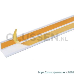 GAH Alberts hoekprofiel zelfklevend PVC wit 25x25x1,1 mm 2,6 m 433444