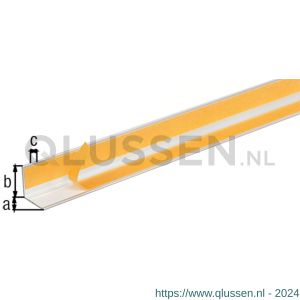 GAH Alberts hoekprofiel zelfklevend aluminium zilver 20x20x1,5 mm 1 m 433536