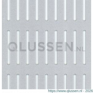 GAH Alberts geperforeerde plaat spleet aluminium zilver 200x1000x0,8 mm 466817