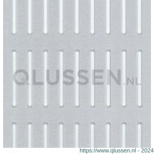 GAH Alberts geperforeerde plaat spleet aluminium zilver 250x500x0,8 mm 466848