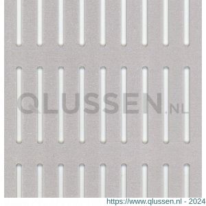 GAH Alberts geperforeerde plaat spleet aluminium zilver 250x500x0,8 mm 466848