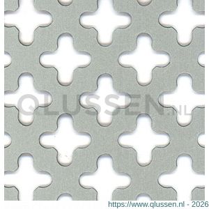 GAH Alberts geperforeerde plaat kruisjes aluminium zilver 600x1000x0,8 mm 466886